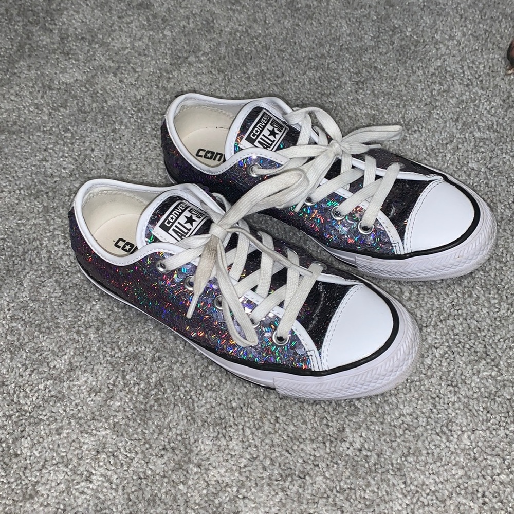 Sequin Holographic All Star Converse